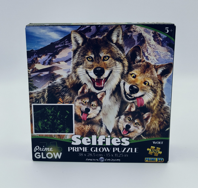 Petjes Prime Glow Puzzle Wolf