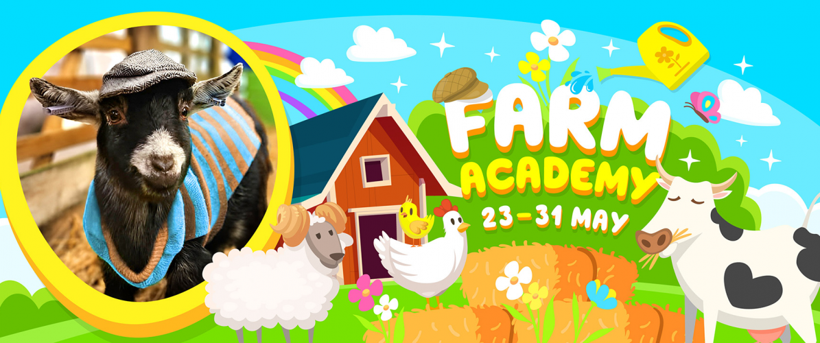 Farm Academy  includes all day Farm Admission 23rd -31st May