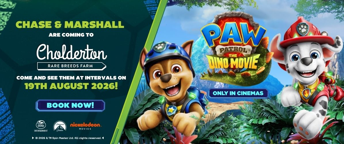Entry to the farm WEDNESDAY 19th AUGUST... PLUS see Chase & Marshall from PAW Patrol!