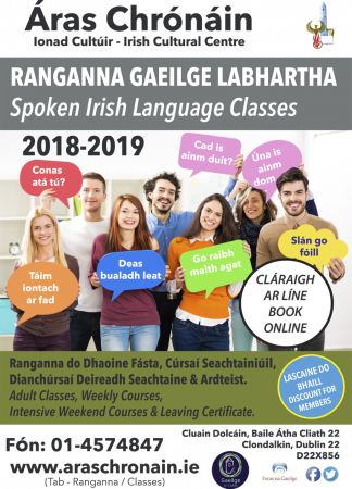 Ranganna Gaeilge Labhartha - Spoken Irish Classes 2018-2019