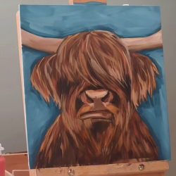 Highland Cow Acrylic Workshop