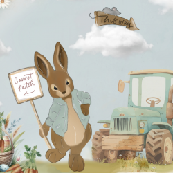 Easter Bunny Tractor & Trailer Adventure