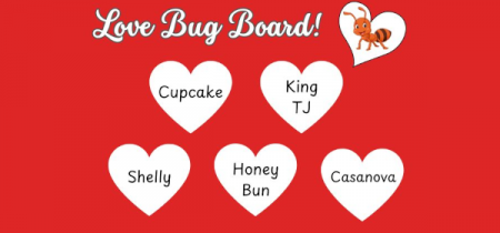 Valentine's Love Bug board