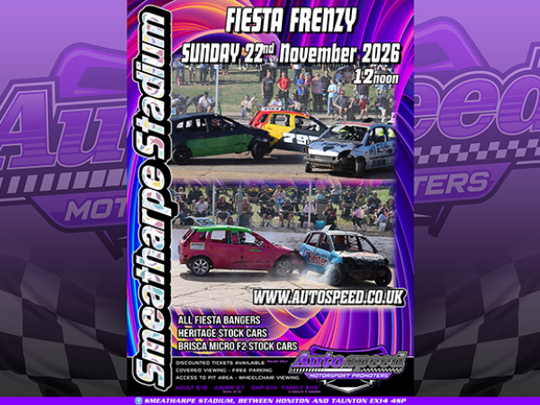Spectator Tickets Sunday 22nd November 12 noon Smeatharpe Stadium