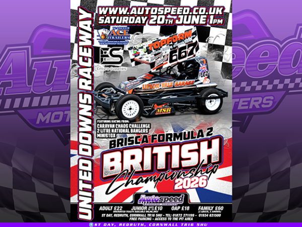 Spectator Tickets Saturday 20th June 1pm United Downs Raceway