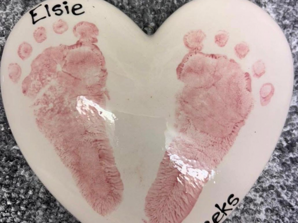 Hand and Footprint Pottery Keepsakes