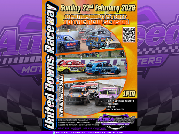 Spectator Tickets Sunday 22nd February 1pm United Downs Raceway