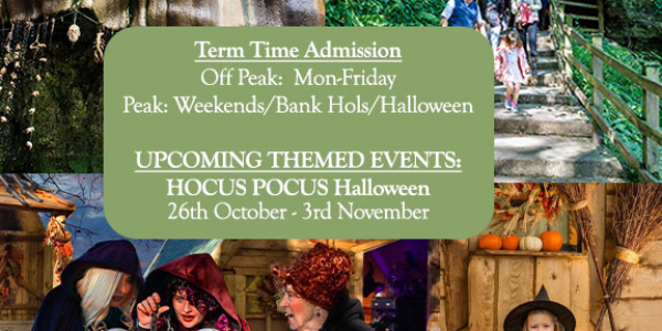 Admission (Term Time, Weekends, and Halloween dates - See Calendar)