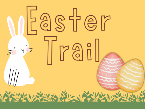 Poster to celebrate Woodchester Mansion's Easter Family Fun Day