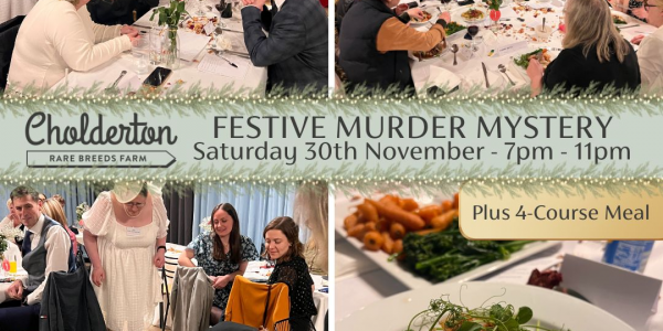 SATURDAY 30TH NOVEMBER - Festive Murder Mystery & Dinner 2024