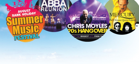 August Bank Holiday: ABBA Reunion, Mercury Queen Tribute, Chris Moyles 90's hangover and more! Friday 23rd and Saturday 24th Aug