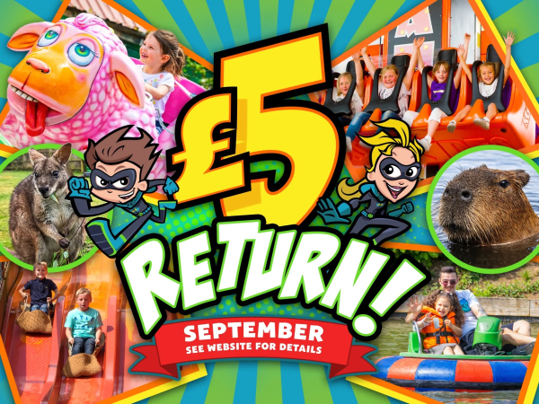 £5 Return Summer Ticket.
