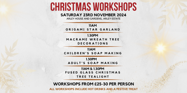 23rd November Craft Fair Christmas Workshops