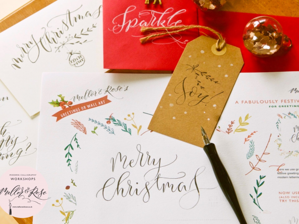 Christmas Calligraphy Workshop at Barton Grange