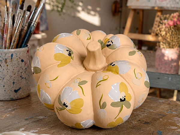 Ceramic Pumpkin Painting