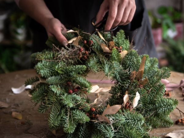 Christmas Wreath Workshop in the Arboretum
