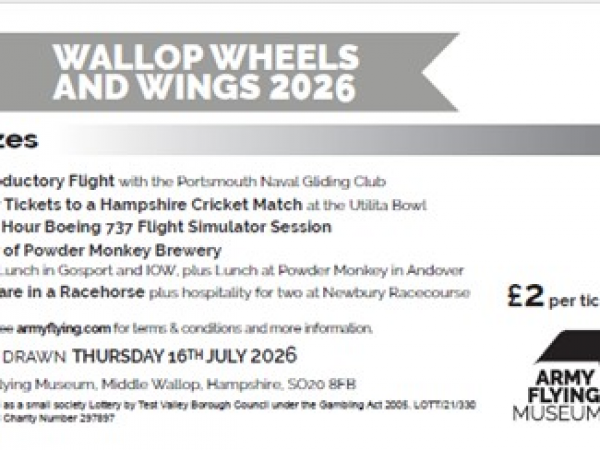 Wallop Wheels & Wings 2026 Prize Draw