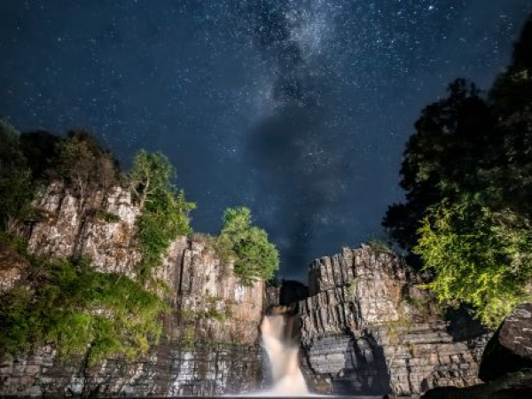 Stargazing at High Force Hotel & Waterfall