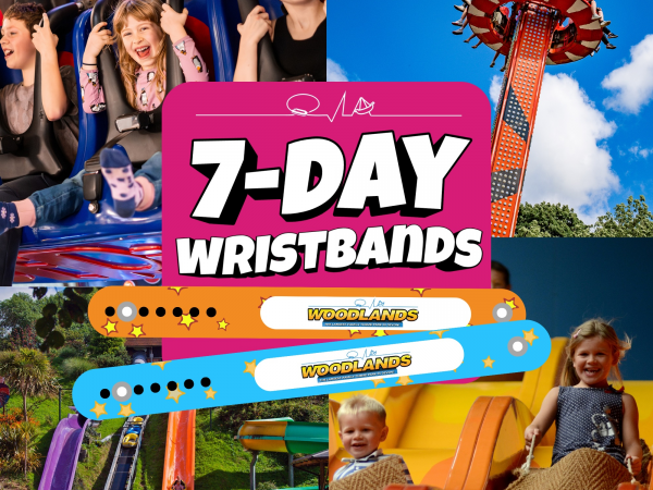 7 Day Wristbands selected dates 27th March - 31st July