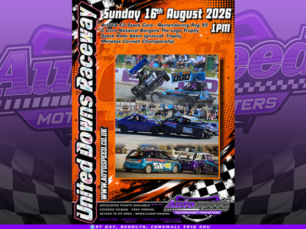 Spectator Tickets Sunday 16th August 1pm United Downs Raceway