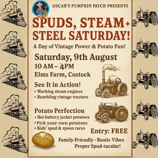 Buy Spuds, Steam & Steel Saturday Tickets online - Oscar's Patch