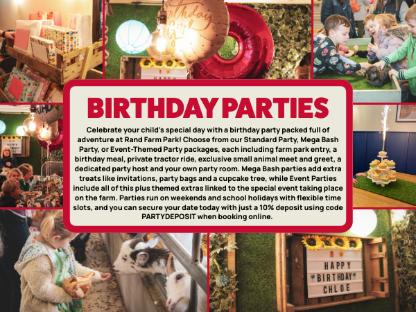 2026 Birthday Parties at Rand Farm Park