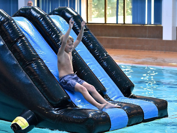 Inflatable pool party