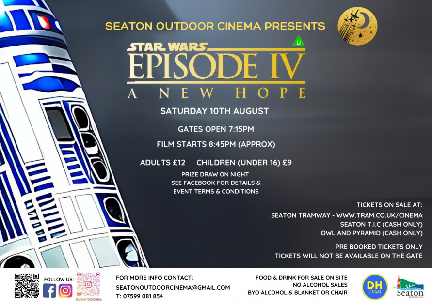 Buy Seaton Outdoor Cinema Tickets online - Seaton Tramway