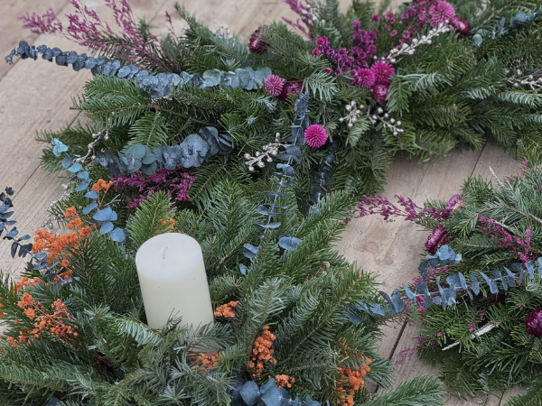 Christmas Table Arrangement Workshop at Green & Wild