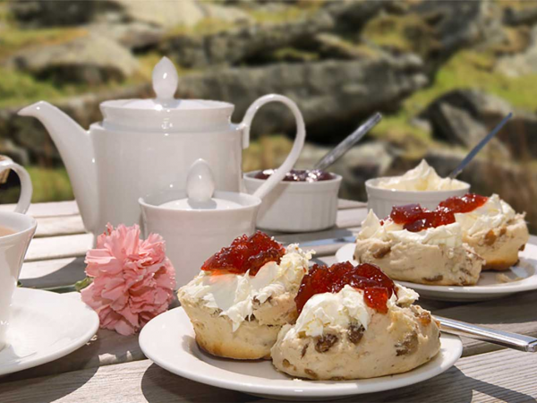 A cream tea