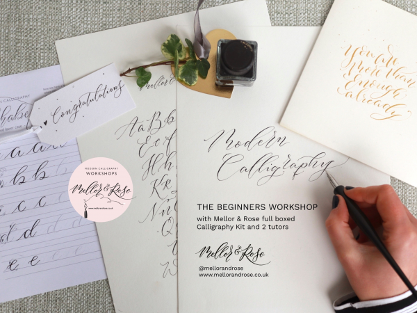 Modern Calligraphy Workshop at Barton Grange
