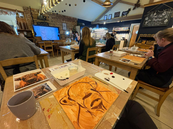 Highland Cow Acrylic Workshop