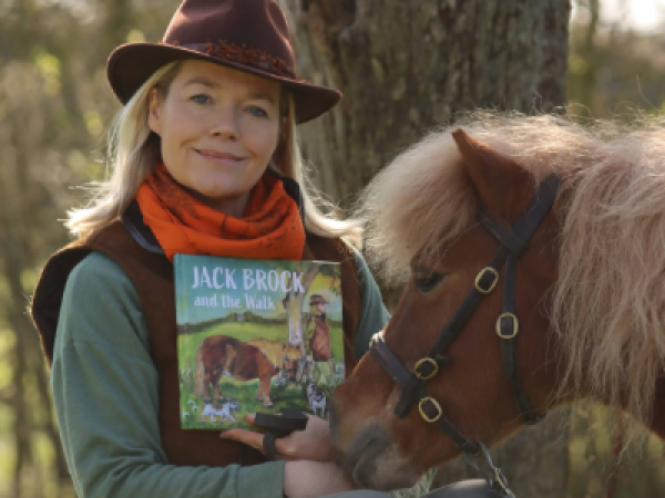 Lady with Shetland pony