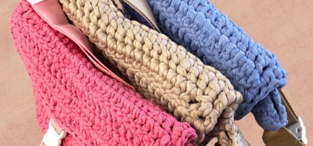 Workshop: Crochet your own recycled jersey cross-body bag