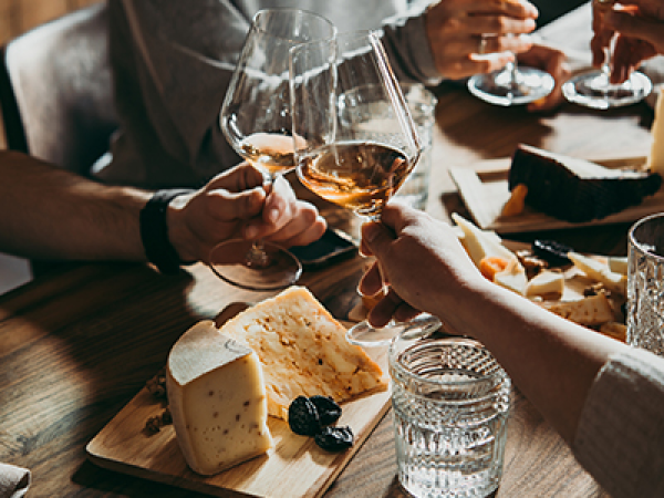 Cheese & Wine Evening at Leaf Creative