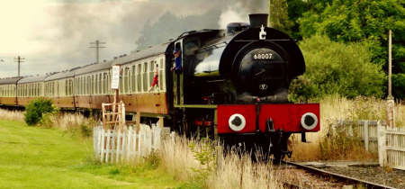 Steam Train Travel with Fish & Chips (Central Scotland)