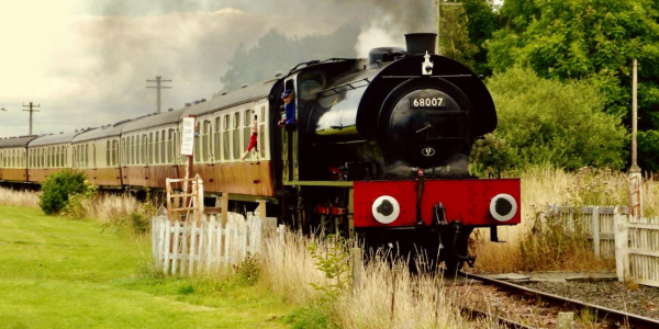 Steam Train Travel with Fish & Chips (Central Scotland)