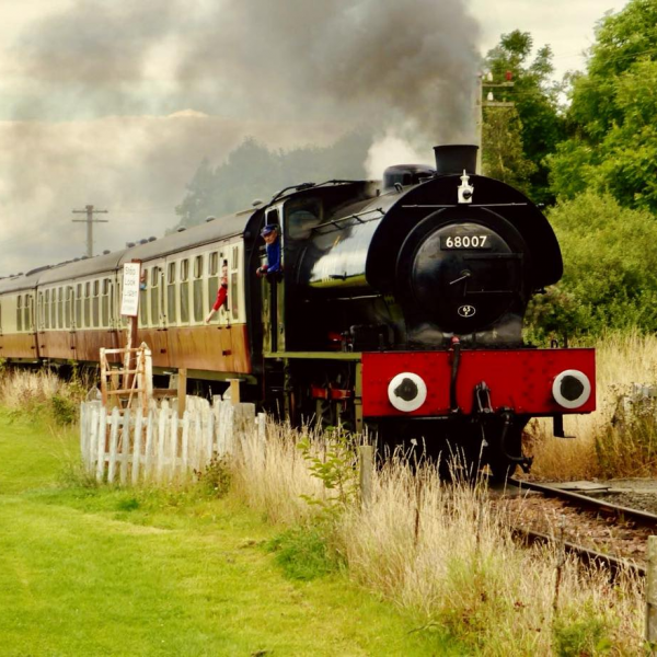 Steam Train Travel with Fish & Chips (Central Scotland)