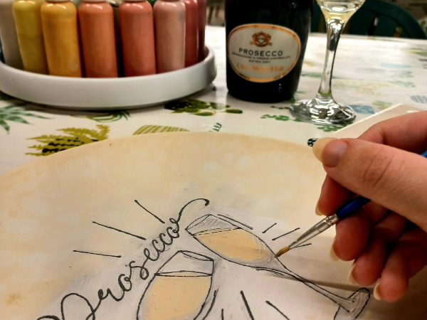 Sip & Paint at Yarnton Potting Shed Studio