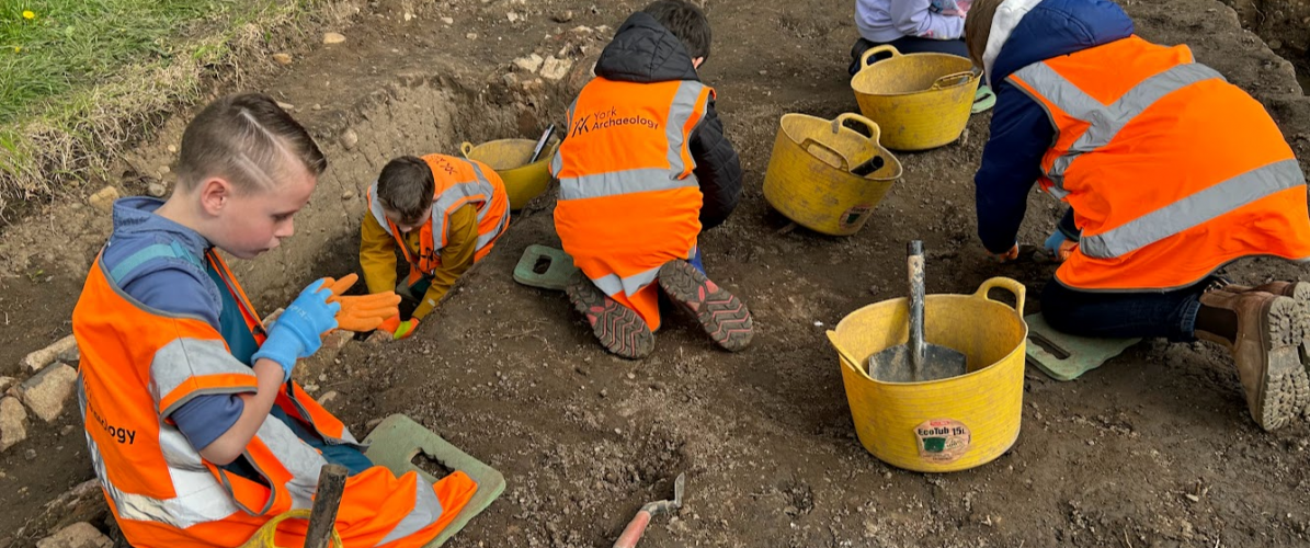 Kids Dig York Training Excavation