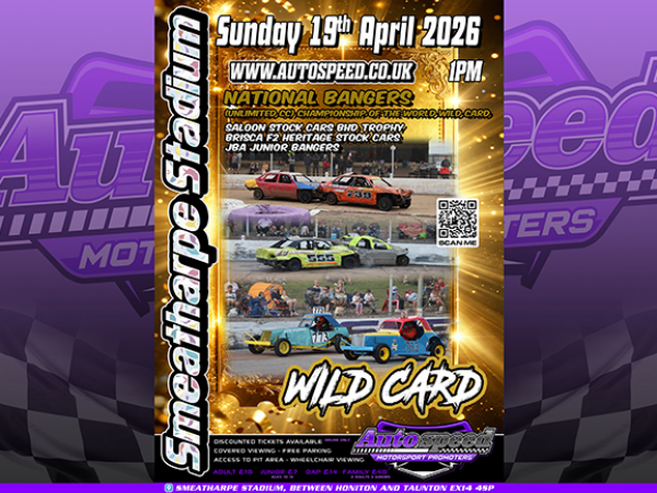 Spectator Tickets Sunday 19th April 1.00pm Smeatharpe Stadium