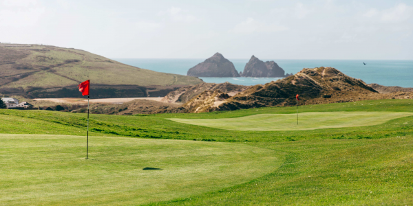 Golf course looking at Gull Rocks