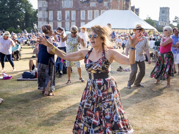 Person dancing in sunshine