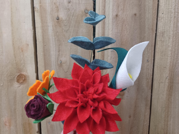 Felt Flower Bouquet Workshop at Yarnton 14th August