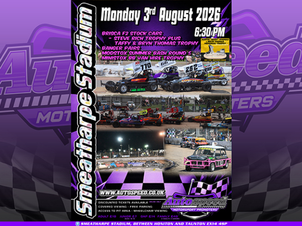 Spectator Tickets Monday 3rd August 6:30pm Smeatharpe Stadium