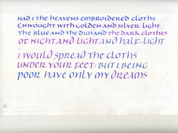 Calligraphy for beginners: Uncial Script