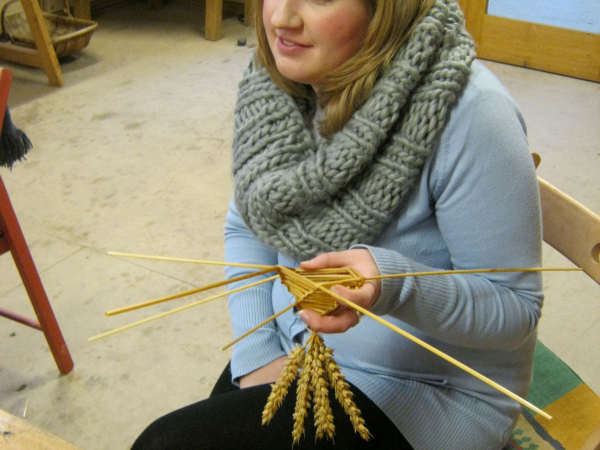 Corn dolly workshop