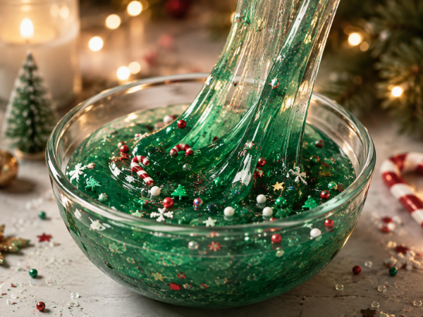 CHRISTMAS SLIME MAKING