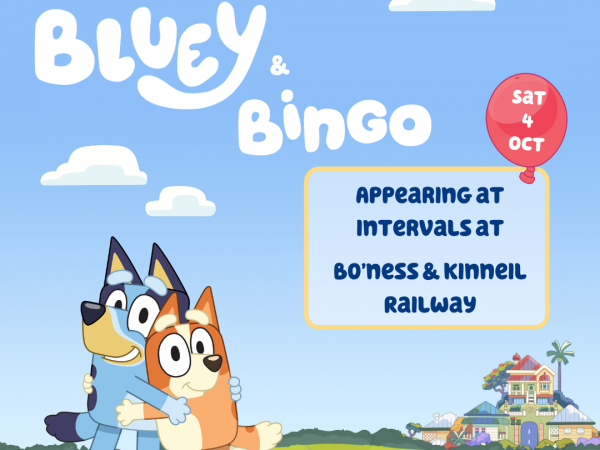 Bluey & Bingo Visits! Train Tickets (Central Scotland)