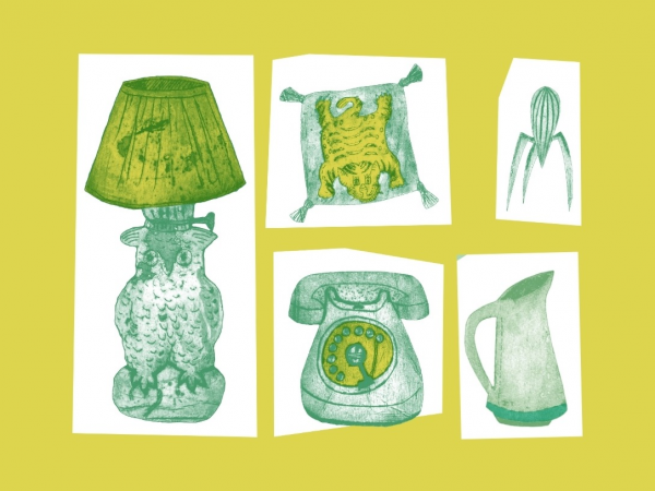 A graphic illustration of homewares